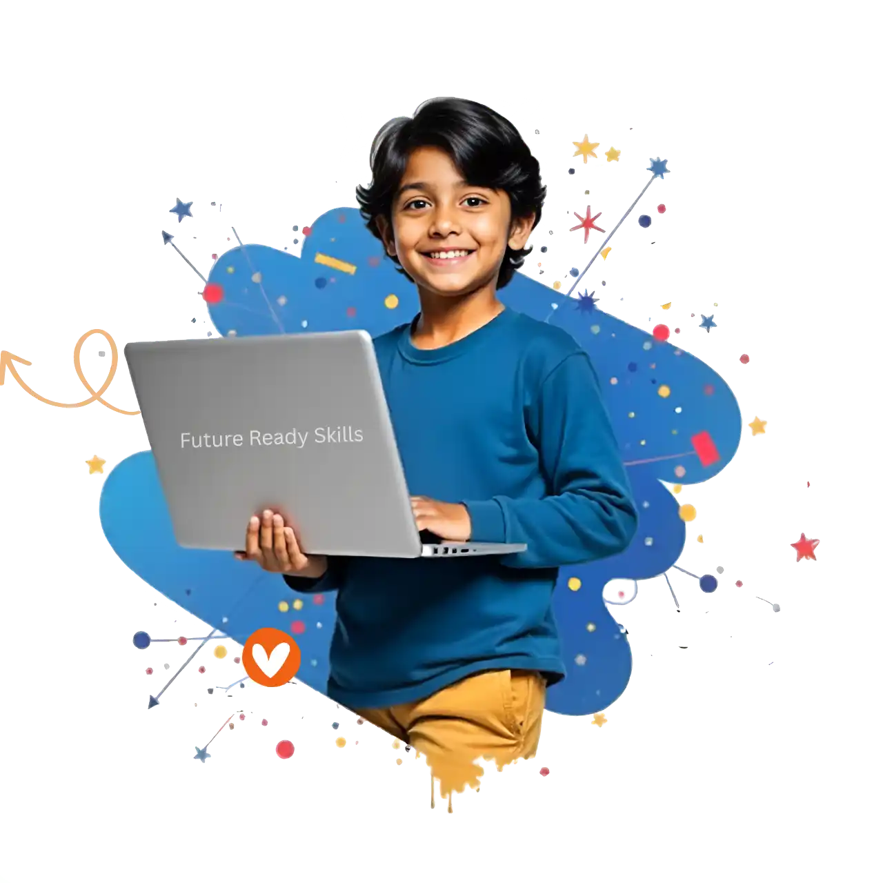 Students engaging in Learnshala Hybrid Learning